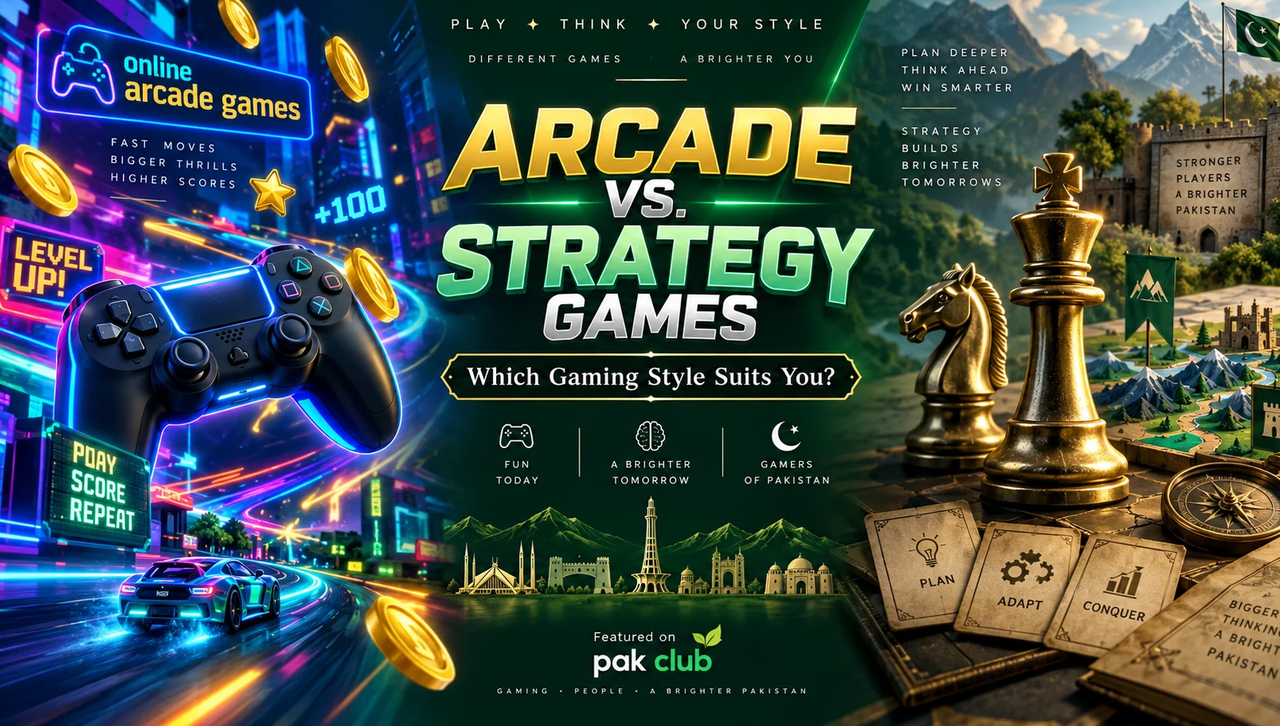 Arcade vs. Strategy Games